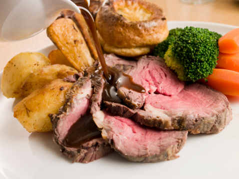 Lamb roast lunch