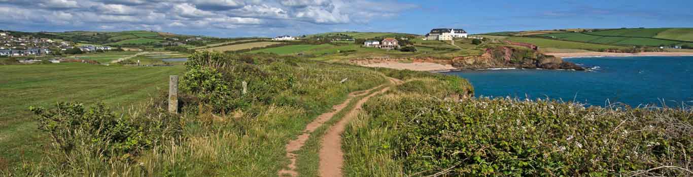 The coast path near Thurlestone beach